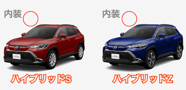 カローラクロス ハイブリッドS ホイール 自動車・オートバイ