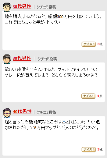ヴォクシー煌_価格口コミ
